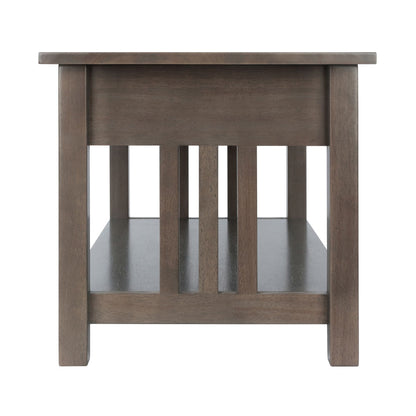 Stafford Coffee Table; Oyster Gray image 7