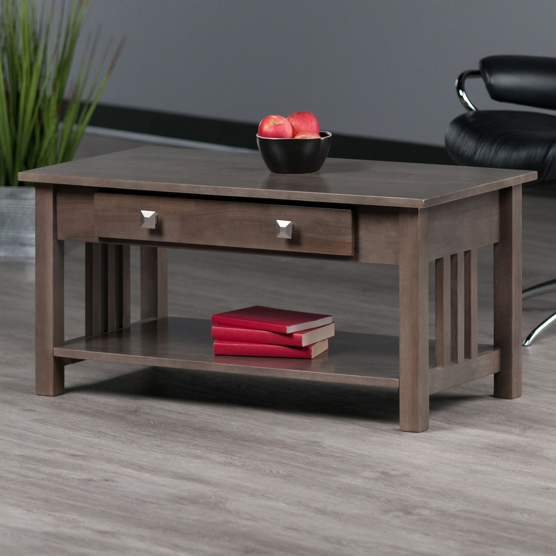 Stafford Coffee Table; Oyster Gray image 2