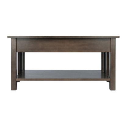 Stafford Coffee Table; Oyster Gray image 6