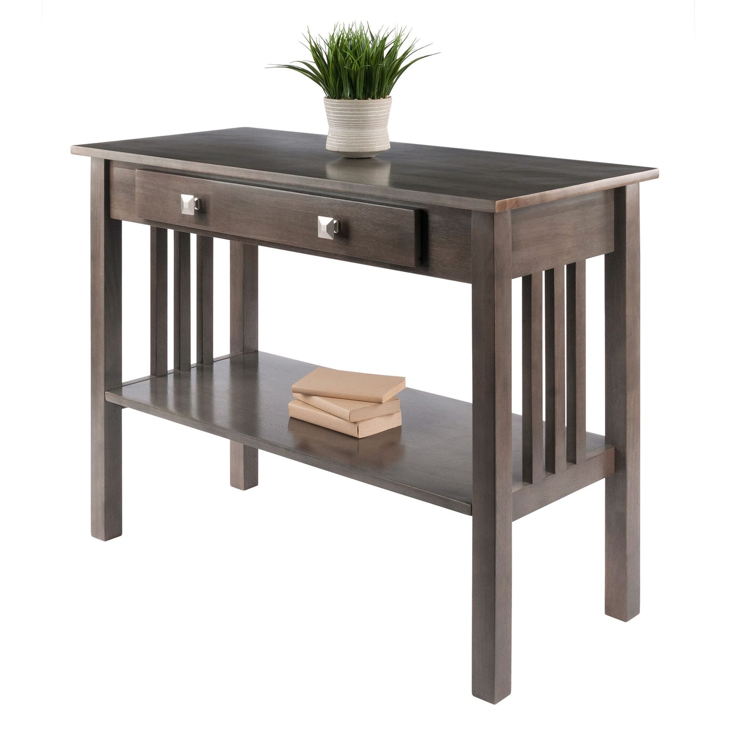 Stafford Console Hall Table; Oyster Gray image 5