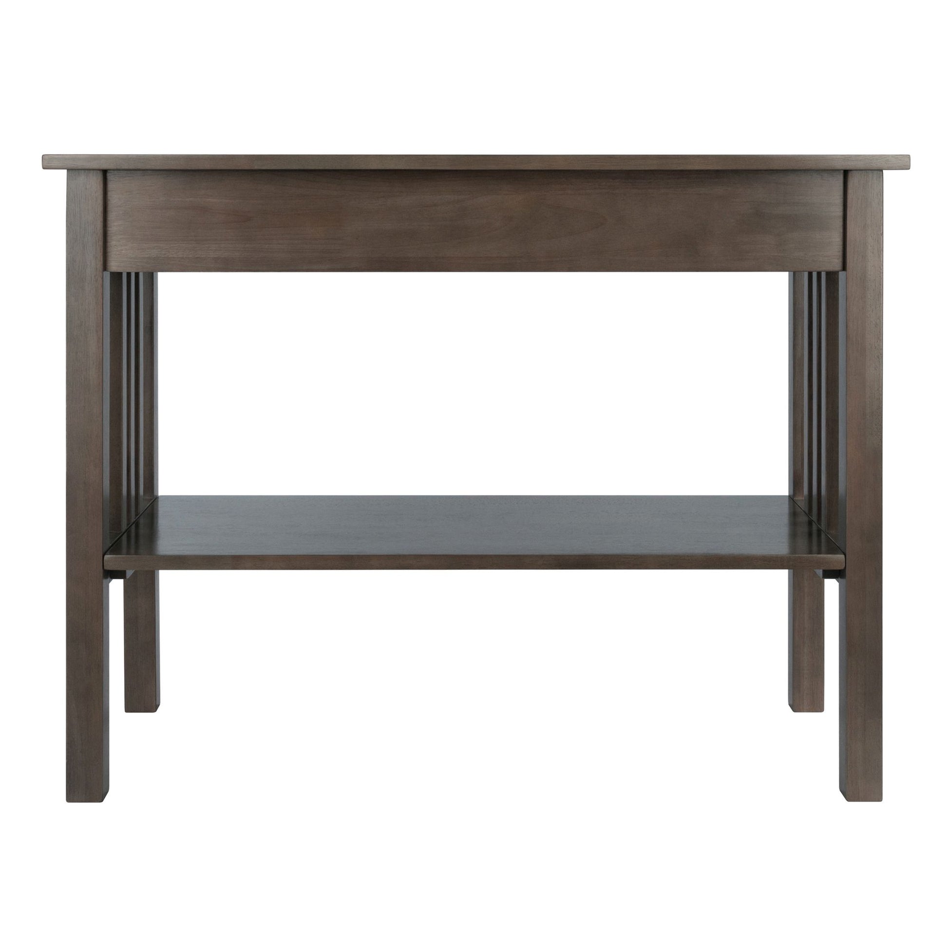 Stafford Console Hall Table; Oyster Gray image 6