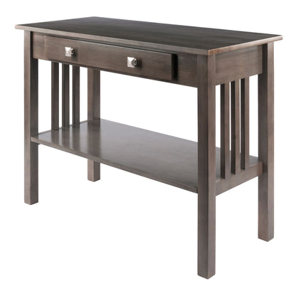 Stafford Console Hall Table; Oyster Gray image 1