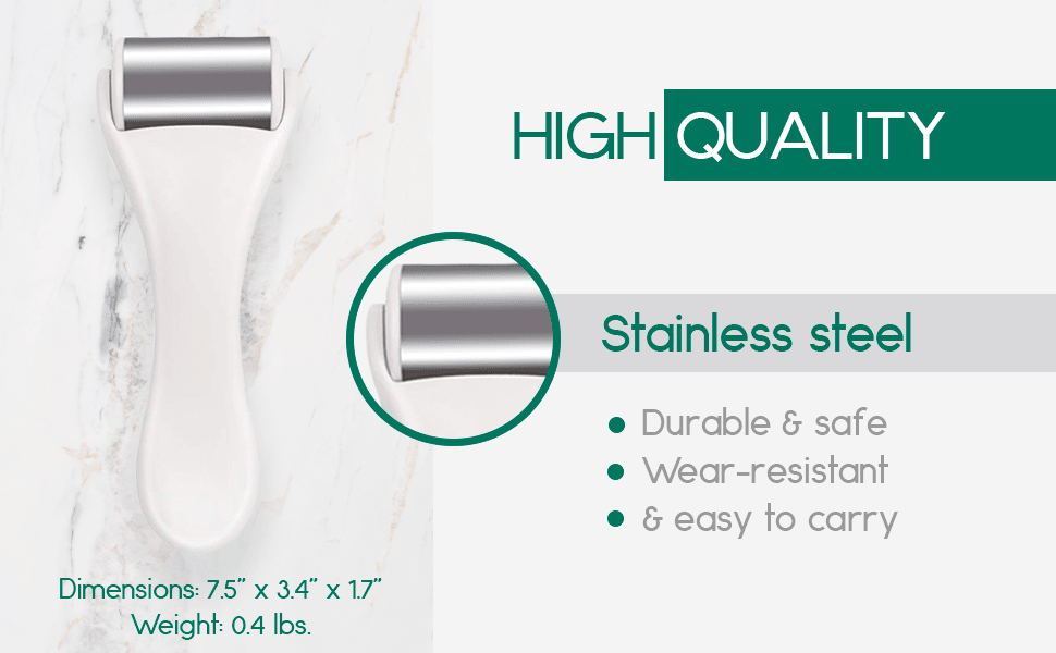 Stainless Steel Body Massage Ice Roller for Face and Body, Cryotherapy Skin Cooling and Pore Shrinking Tool image 4