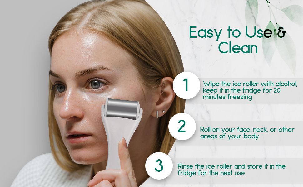 Stainless Steel Body Massage Ice Roller for Face and Body, Cryotherapy Skin Cooling and Pore Shrinking Tool image 7