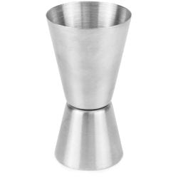 Stainless Steel Double Jigger measuring 1 oz and 2 oz for cocktails