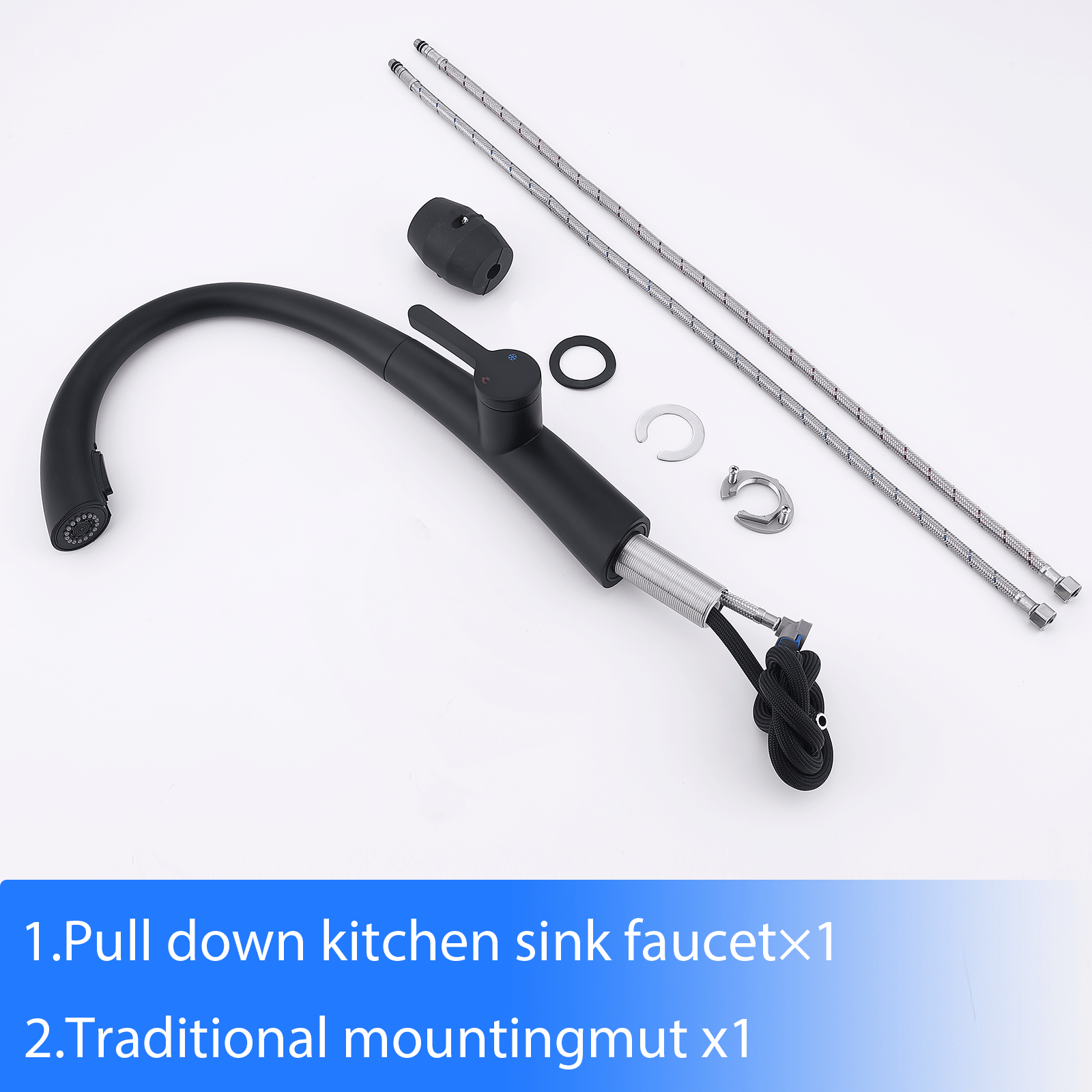 Stainless Steel Pull Out Kitchen Faucet image 7