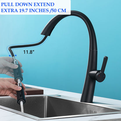 Stainless Steel Pull Out Kitchen Faucet image 3