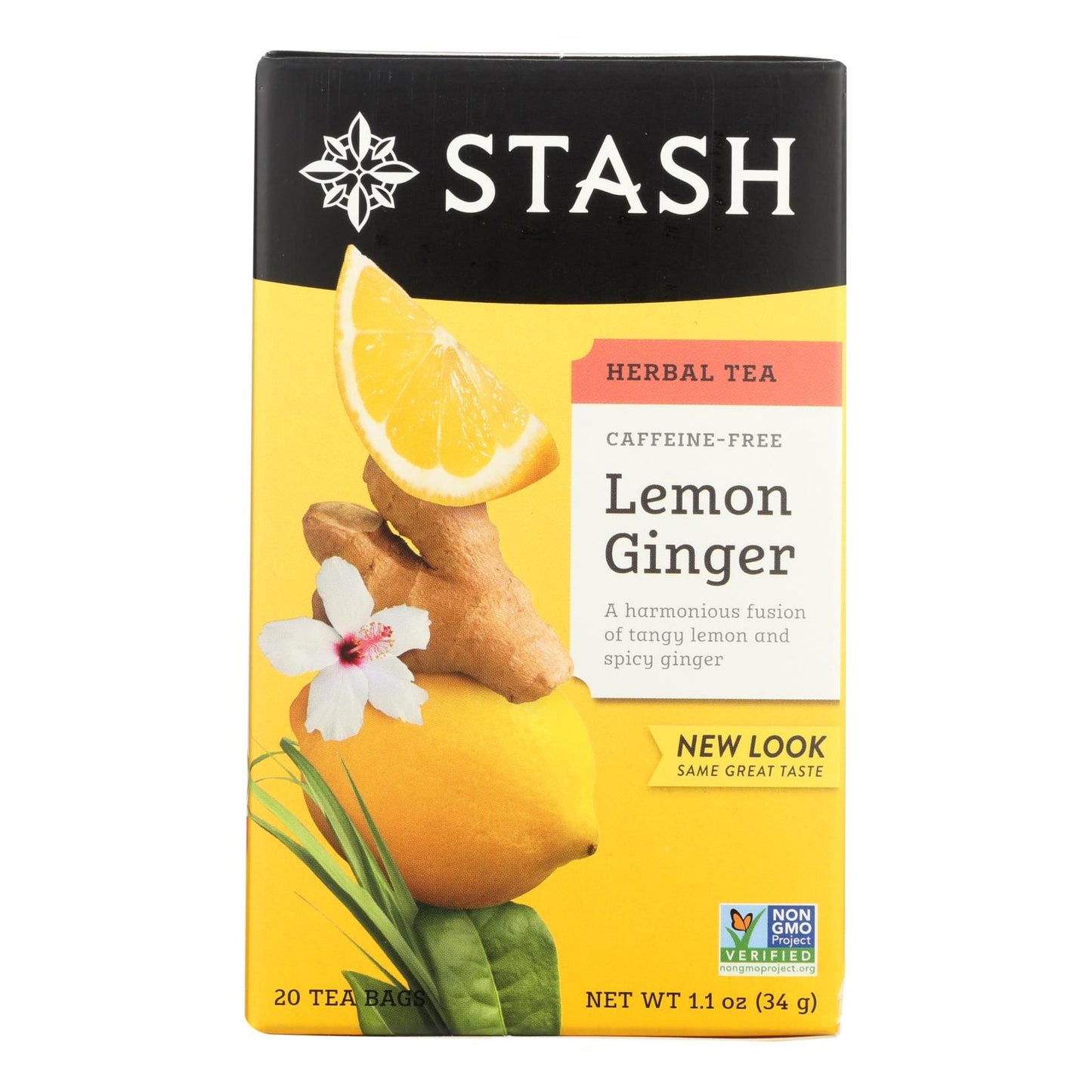 Stash Tea - Herbal - Lemon Ginger - 20 Bags - Case Of 6 image 1