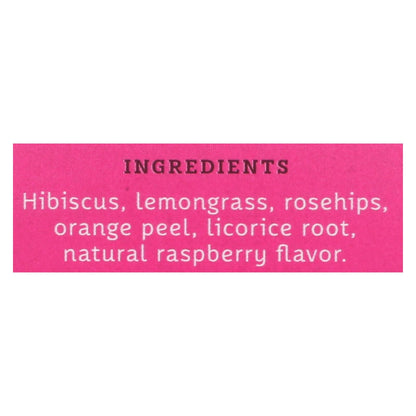 Stash Tea Hibiscus Herbal?tea - Wild Raspberry - Case Of 6 - 20 Bags image 2