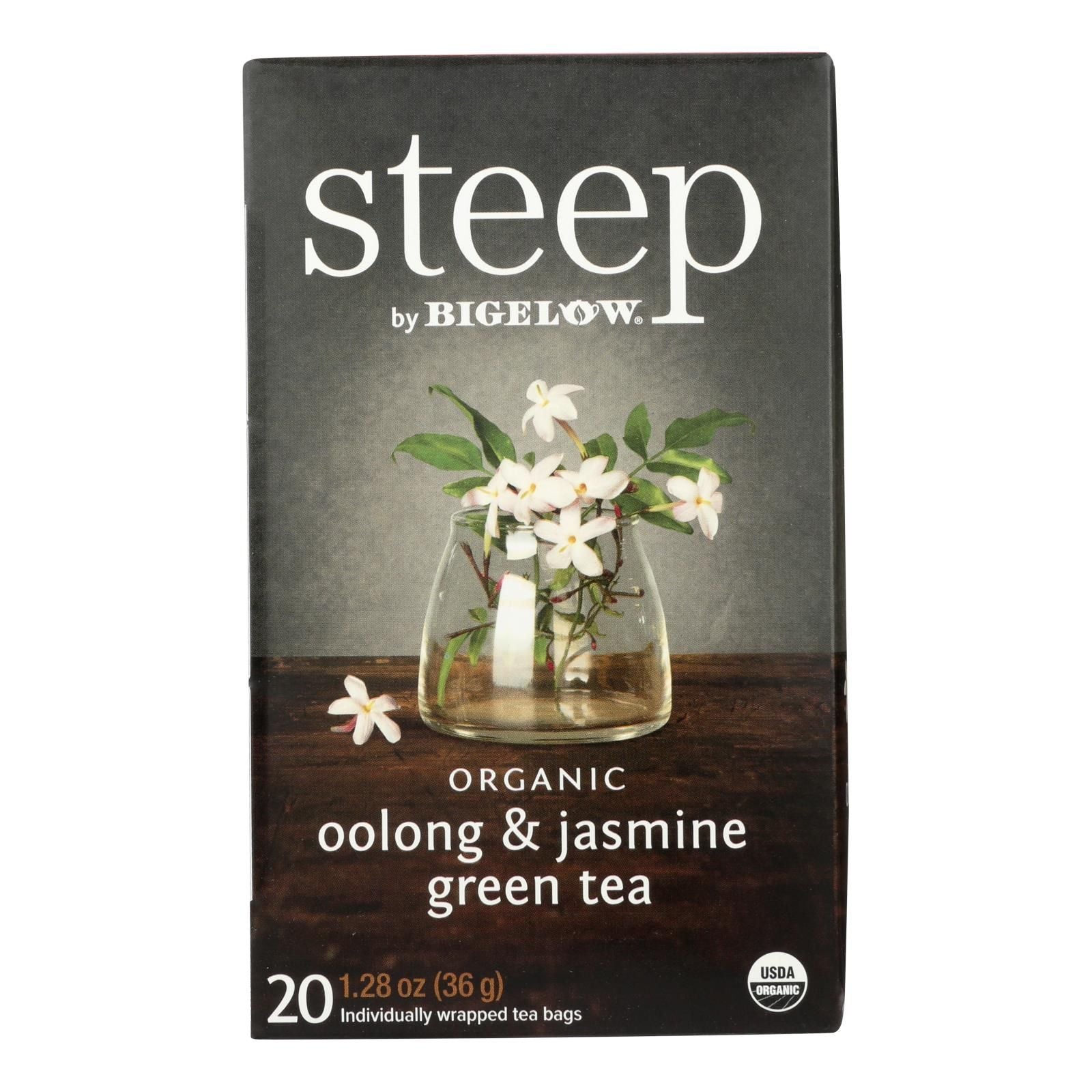 Steep By Bigelow Organic Oolong And Jasmine Green Tea - Case Of 6 - 20 Bags image 1