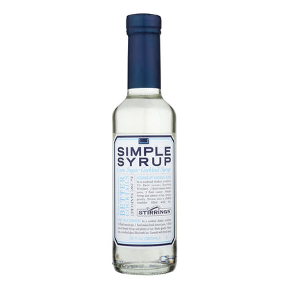 Stirrings Bar Ingredients - Simple Syrup - Case Of 6 - 12 Fl Oz. image 1