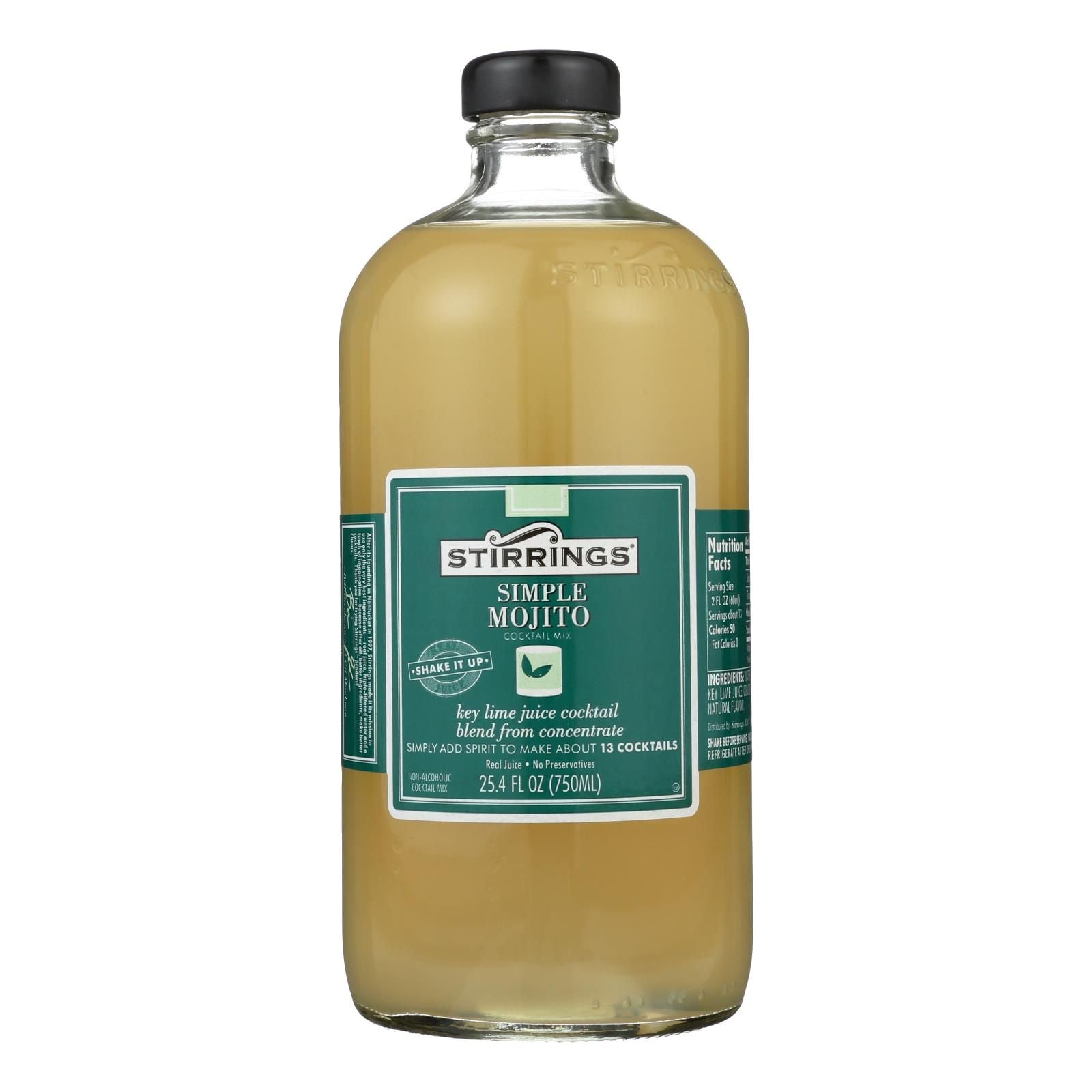 Stirrings Cocktail Mixer - Mojito - Case Of 6 - 750 Ml image 1