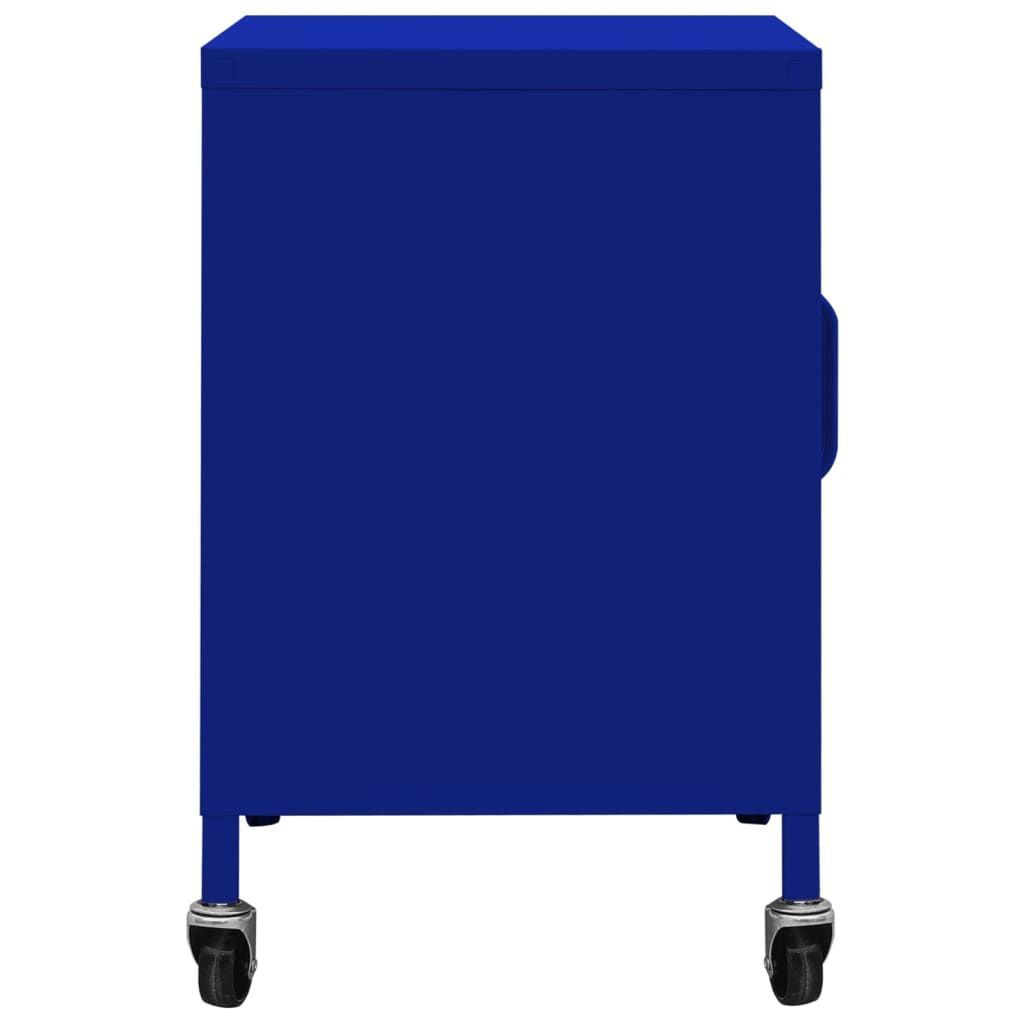 Storage Cabinet Navy Blue 23.6"x13.8"x22" Steel image 4