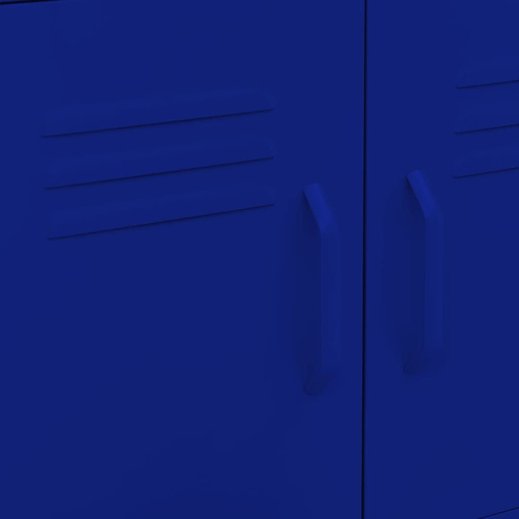 Storage Cabinet Navy Blue 23.6"x13.8"x22" Steel image 7