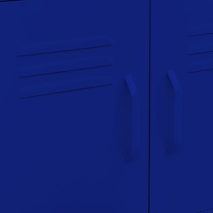 Storage Cabinet Navy Blue 23.6"x13.8"x22" Steel image 7