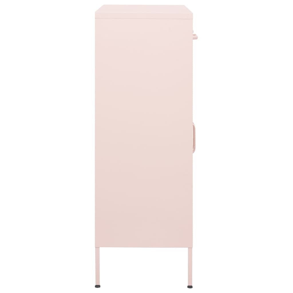 Storage Cabinet Pink 31.5"x13.8"x40" Steel image 3