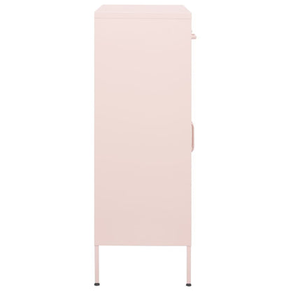 Storage Cabinet Pink 31.5"x13.8"x40" Steel image 3