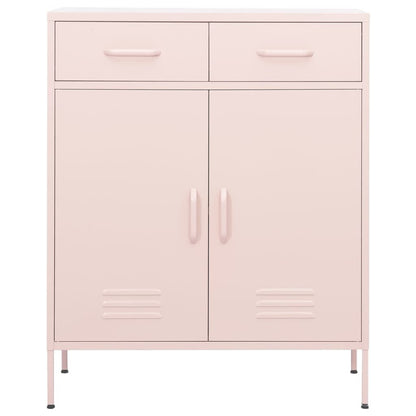 Storage Cabinet Pink 31.5"x13.8"x40" Steel image 2