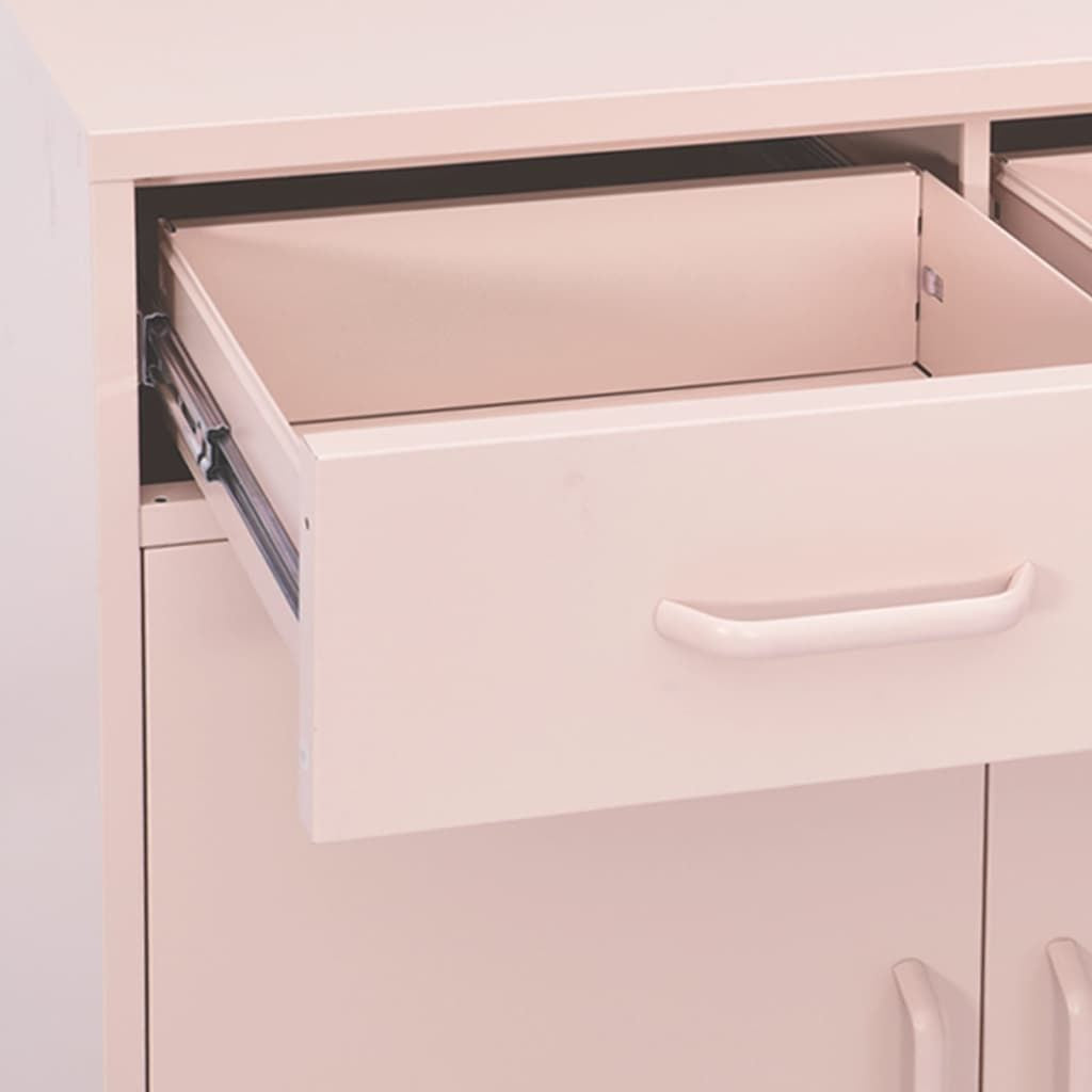 Storage Cabinet Pink 31.5"x13.8"x40" Steel image 6