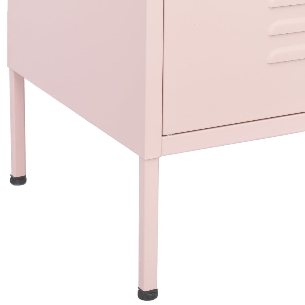 Storage Cabinet Pink 31.5"x13.8"x40" Steel image 7