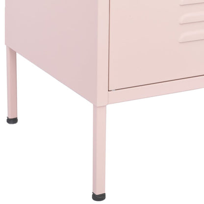 Storage Cabinet Pink 31.5"x13.8"x40" Steel image 7