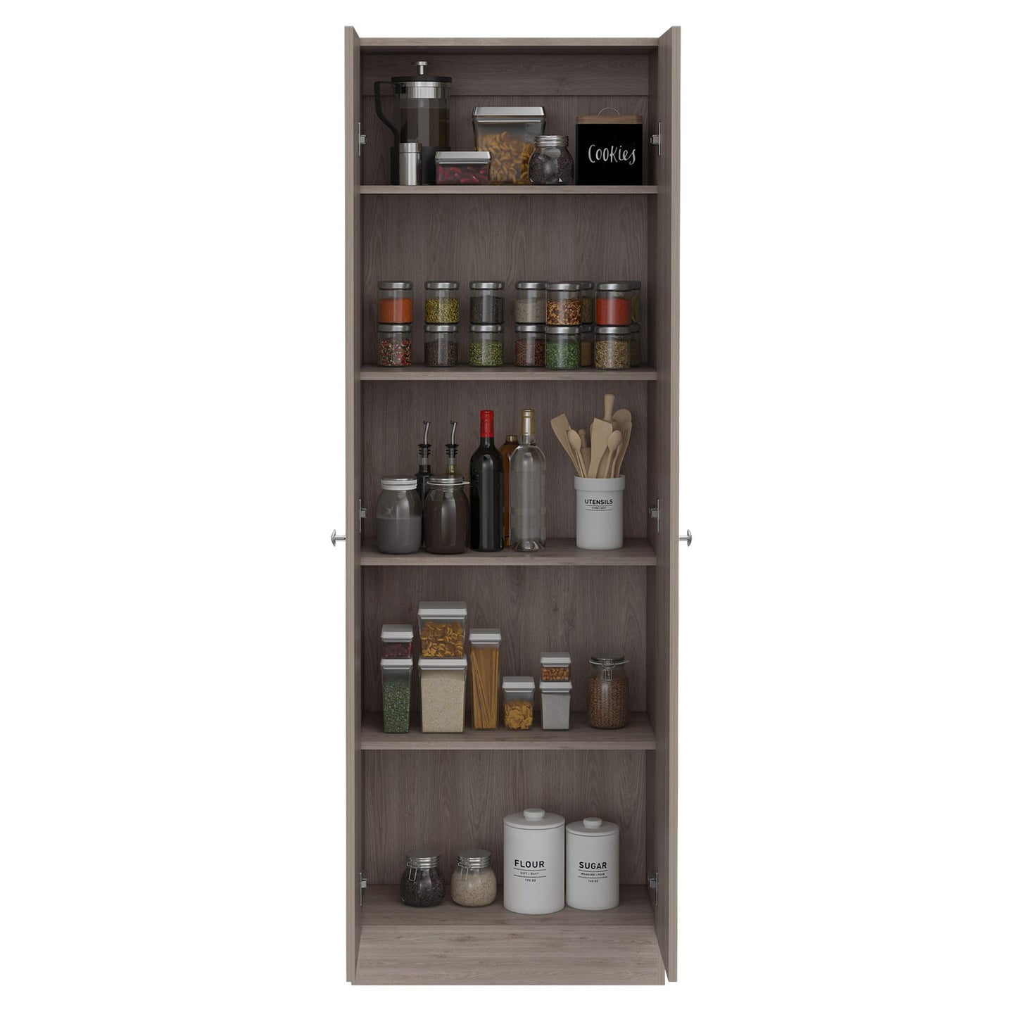 Storage Cabinet Pipestone, Double Door, Light Gray Finish image 4