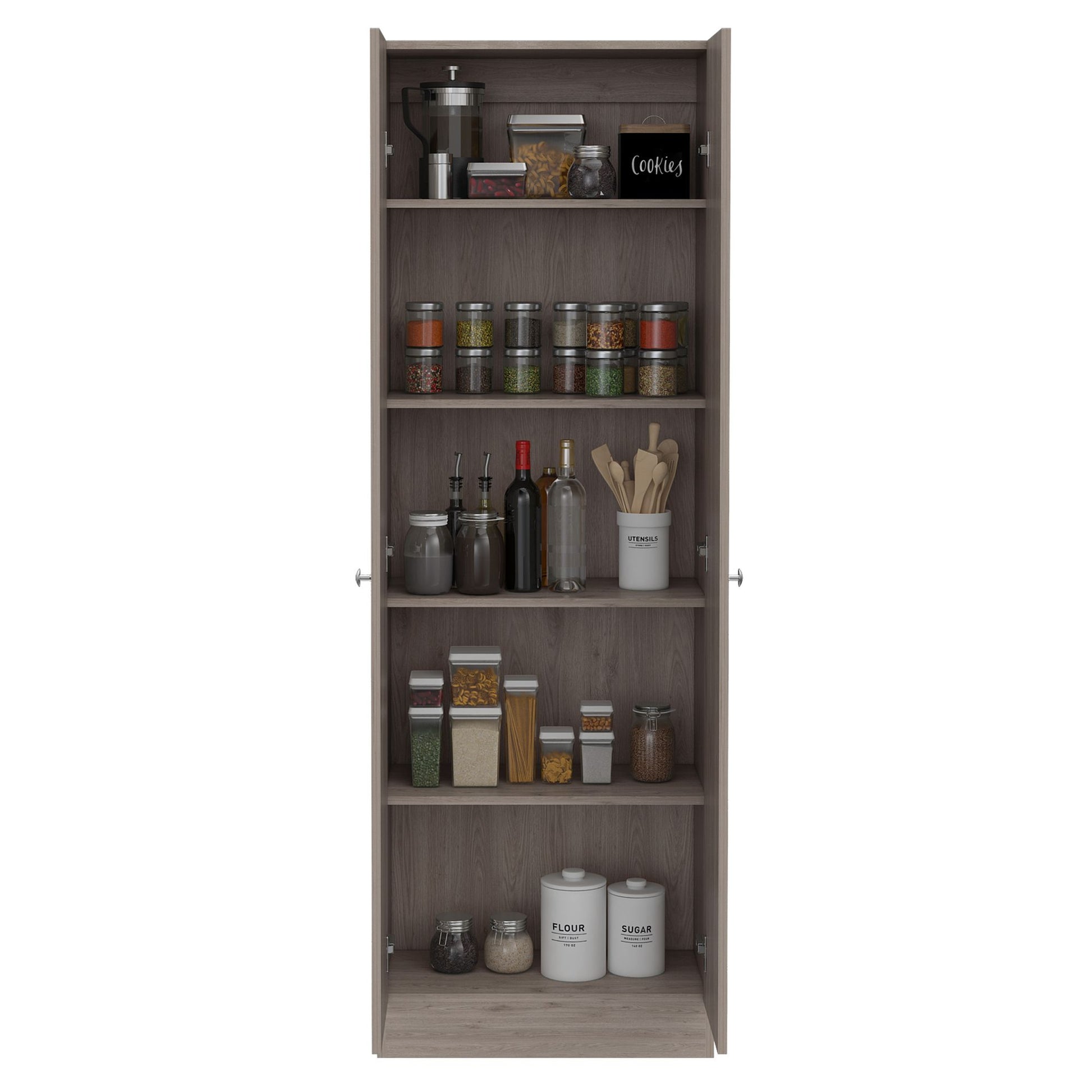 Storage Cabinet Pipestone, Double Door, Light Gray Finish image 4