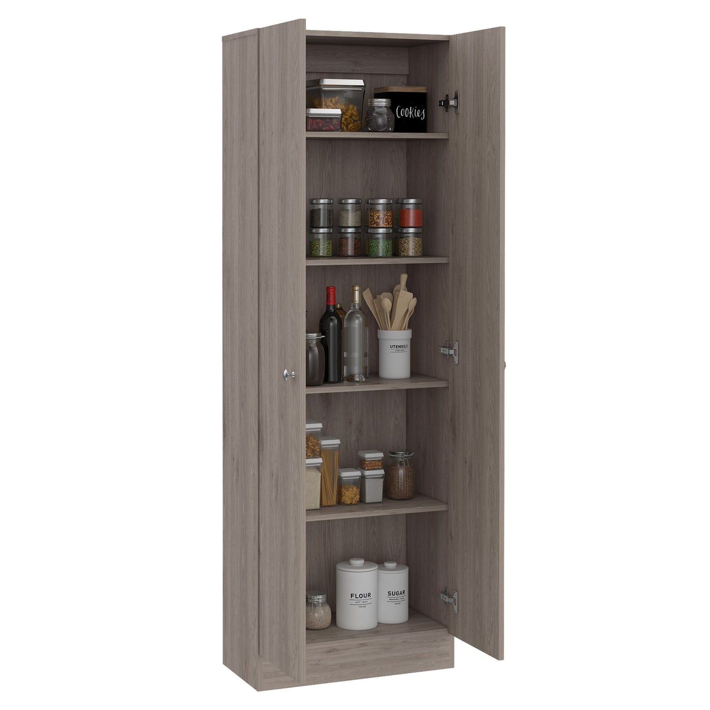 Storage Cabinet Pipestone, Double Door, Light Gray Finish image 7