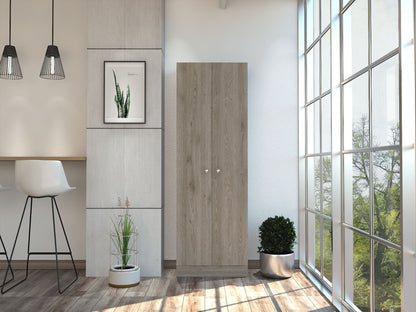 Storage Cabinet Pipestone, Double Door, Light Gray Finish image 1