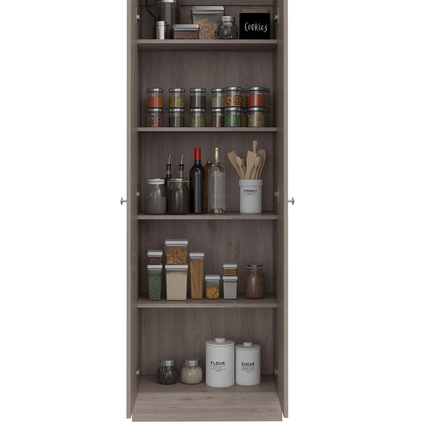 Storage Cabinet Pipestone, Double Door, Light Gray Finish image 10