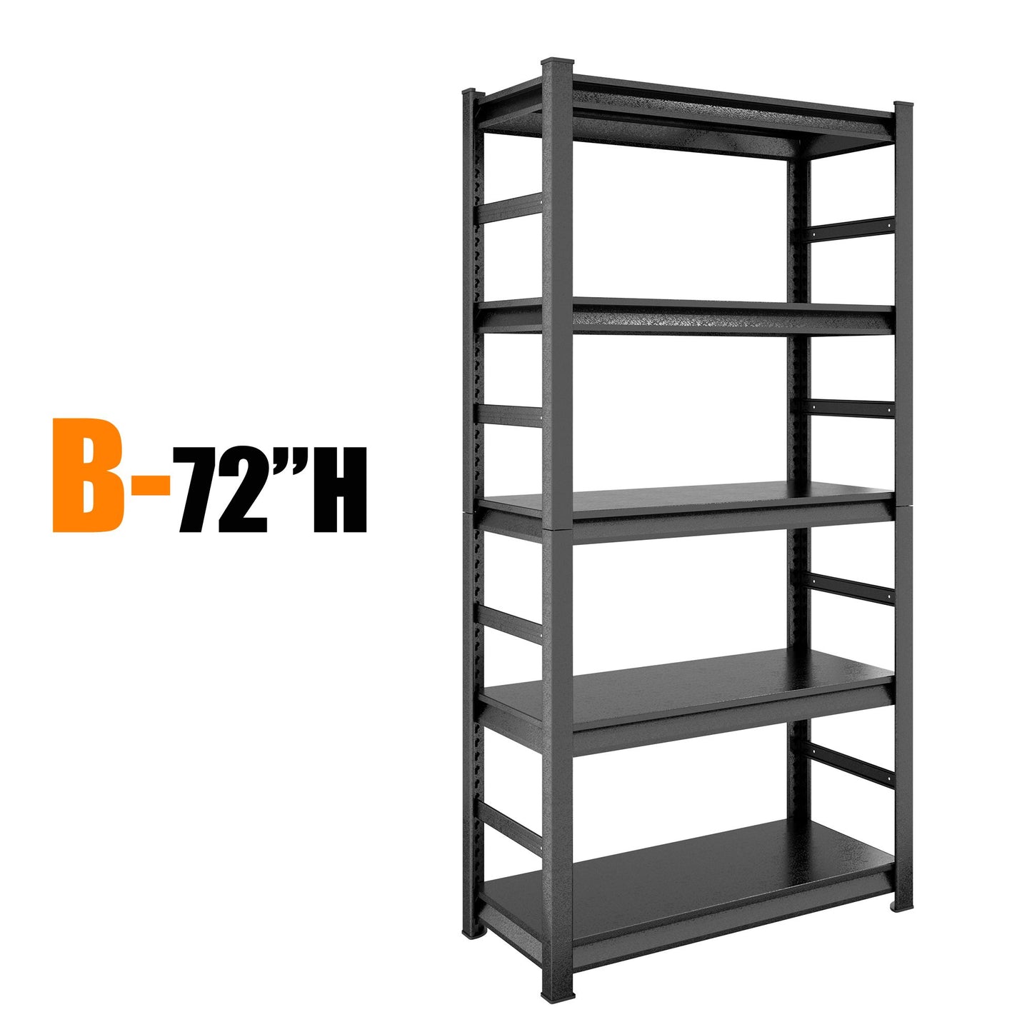 Storage Shelves 5 Tier Heavy Duty Metal Shelving Unit Adjustable Shelving Units and Storage Rack Kitchen Garage Shelf H7 image 7