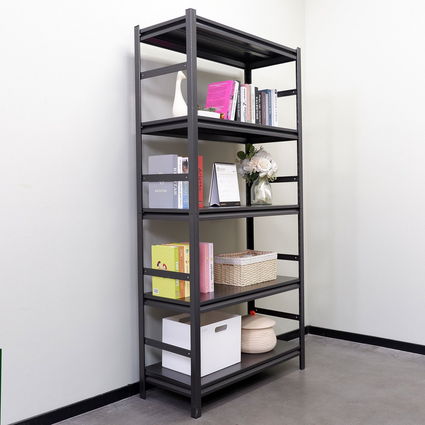 Storage Shelves 5 Tier Heavy Duty Metal Shelving Unit Adjustable Shelving Units and Storage Rack Kitchen Garage Shelf H7 image 19