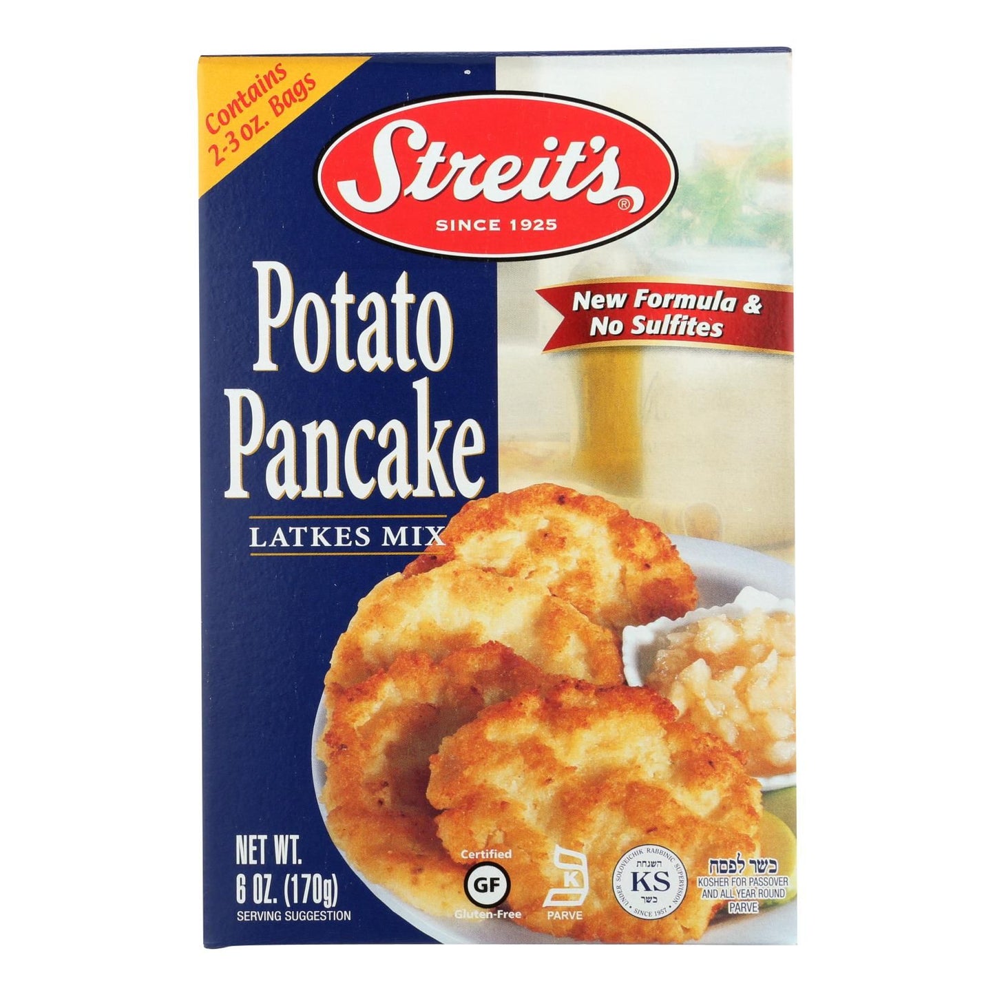 Streit's Pancake Mix - Potato - Case Of 12 - 6 Oz. image 1