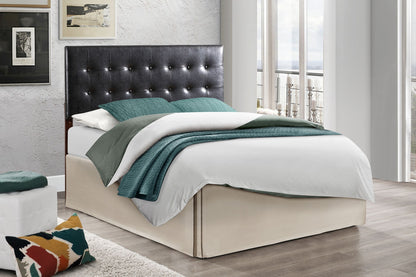 Stylish Black Upholstered Headboard For Bedrooms image 2