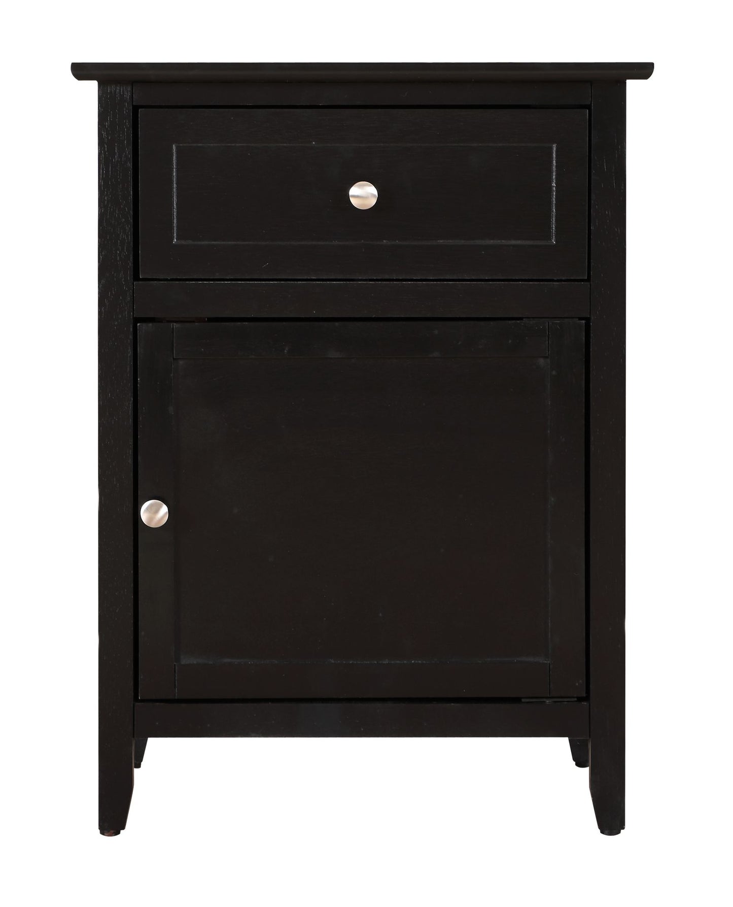 Stylish Transitional Black Nightstand For Bedrooms image 3