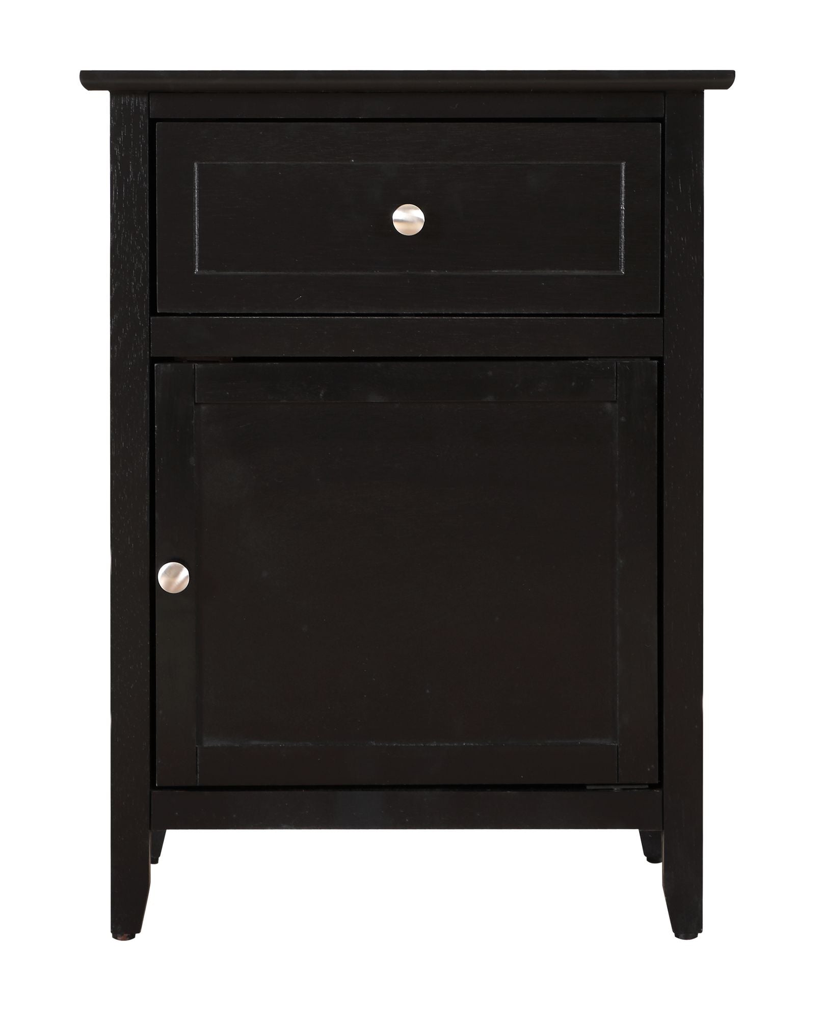 Stylish Transitional Black Nightstand For Bedrooms image 3