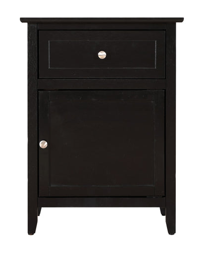 Stylish Transitional Black Nightstand For Bedrooms image 3
