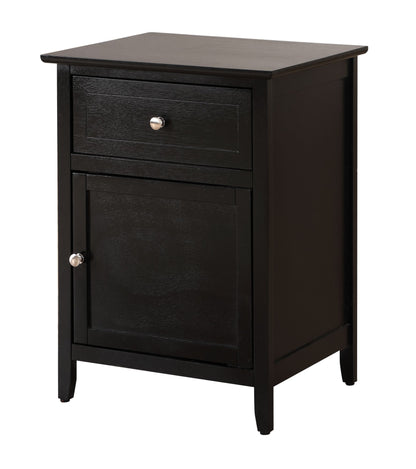 Stylish Transitional Black Nightstand For Bedrooms image 2