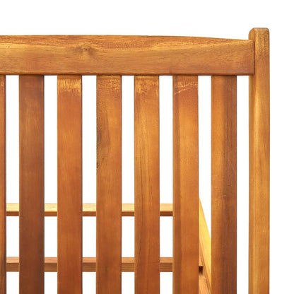 Sun Lounger Solid Acacia Wood image 6
