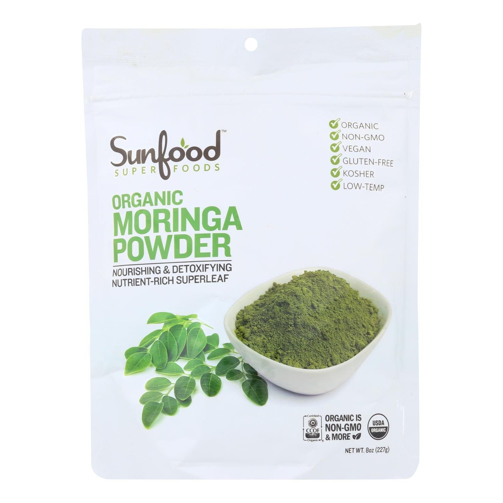Sunfood Superfoods Organic Moringa Powder - 1 Each - 8 Oz image 1