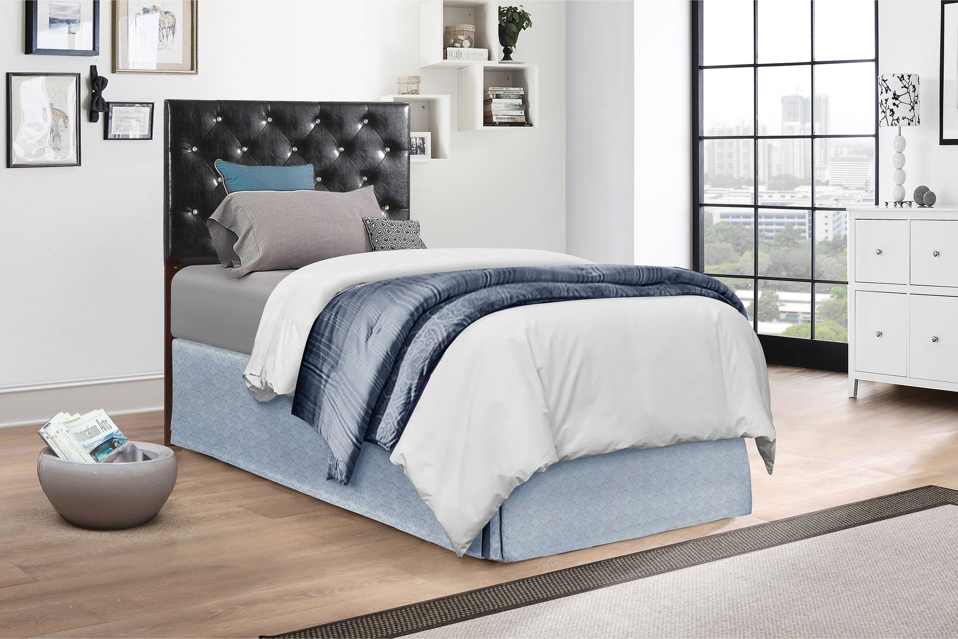 Super Nova G0132-THB Twin Headboard , BLACK image 1
