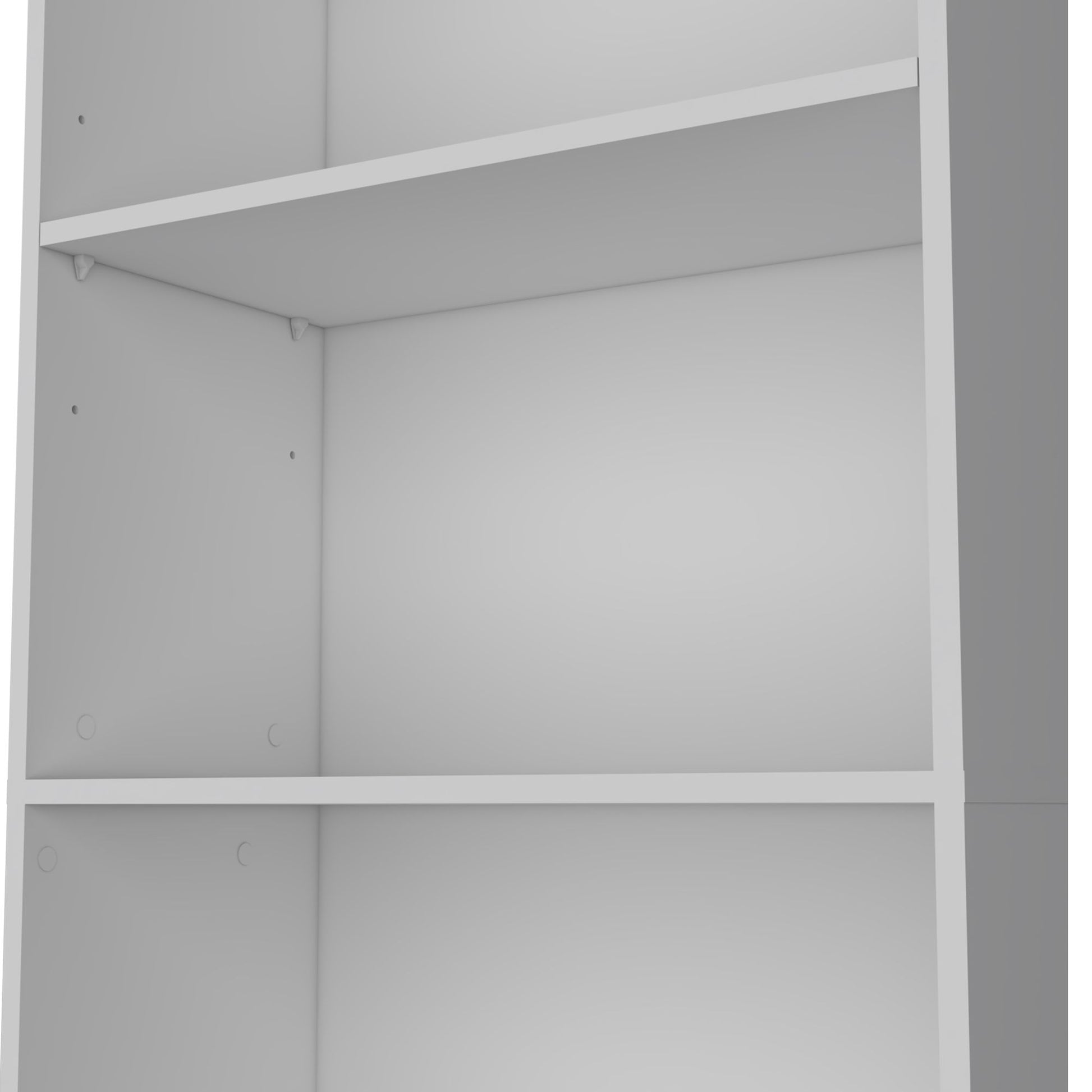 Sutton 4 Shelves Bookcase with Modern Storage Shelves image 6