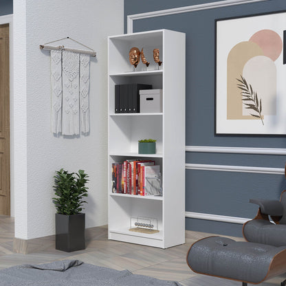 Sutton 4 Shelves Bookcase with Modern Storage Shelves image 1