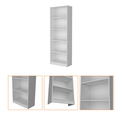 Sutton 4 Shelves Bookcase with Modern Storage Shelves image 5