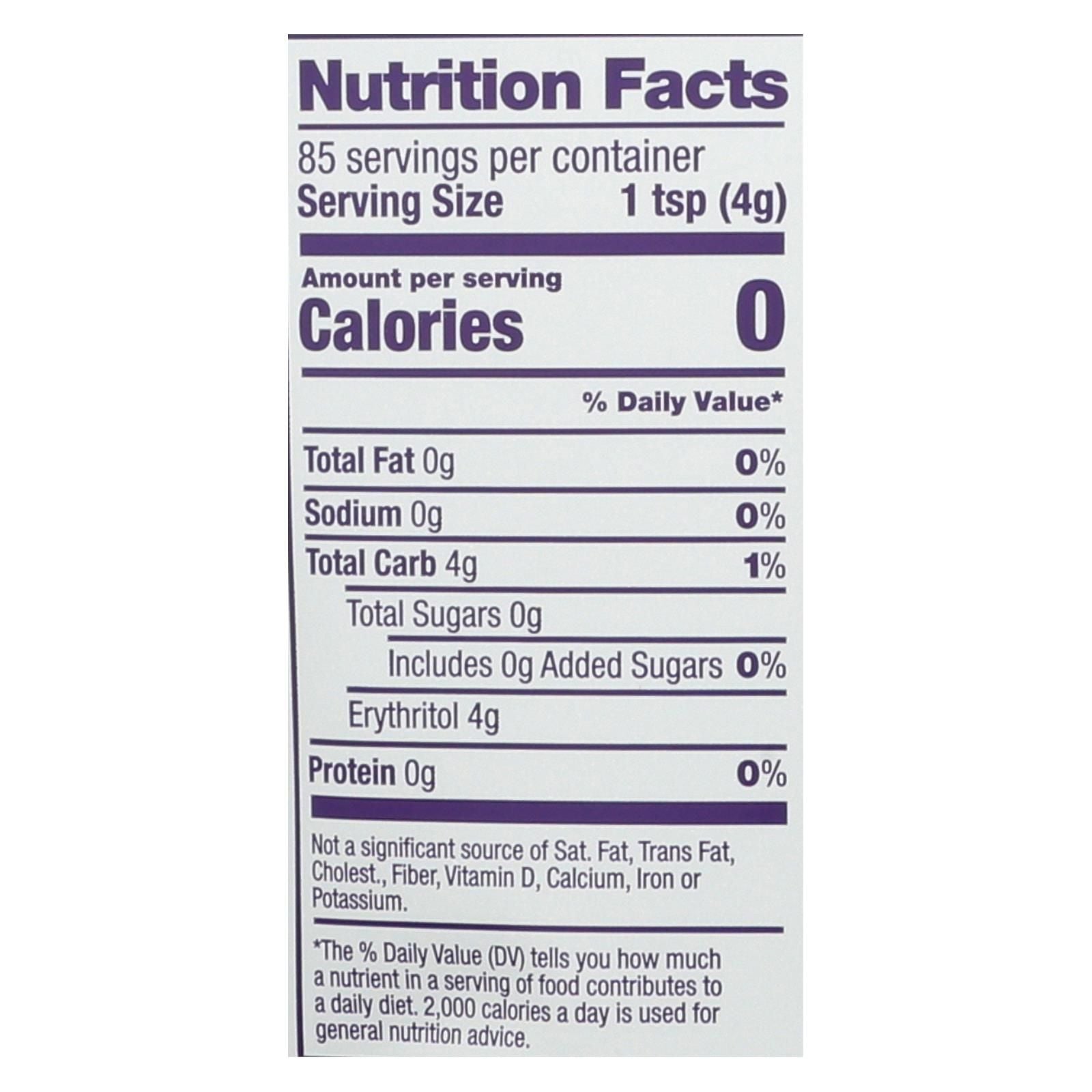 Swerve - Sweetener - Granular - Case Of 6 - 12 Oz. image 2