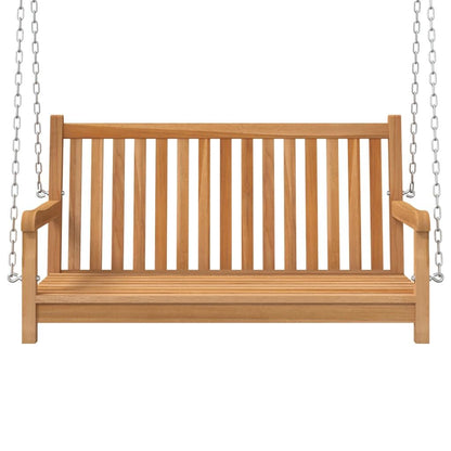 Swing Bench Solid Teak Wood 44.9"x23.6"x25.2 image 3