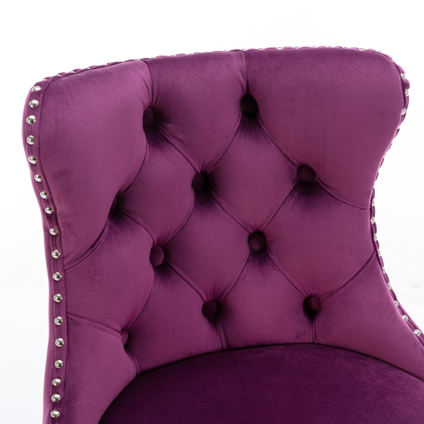 Swivel Velvet Barstools Adjusatble Seat Height from 25-33 Inch, Chrome base Bar Stools with Backs Comfortable Tufted for image 9