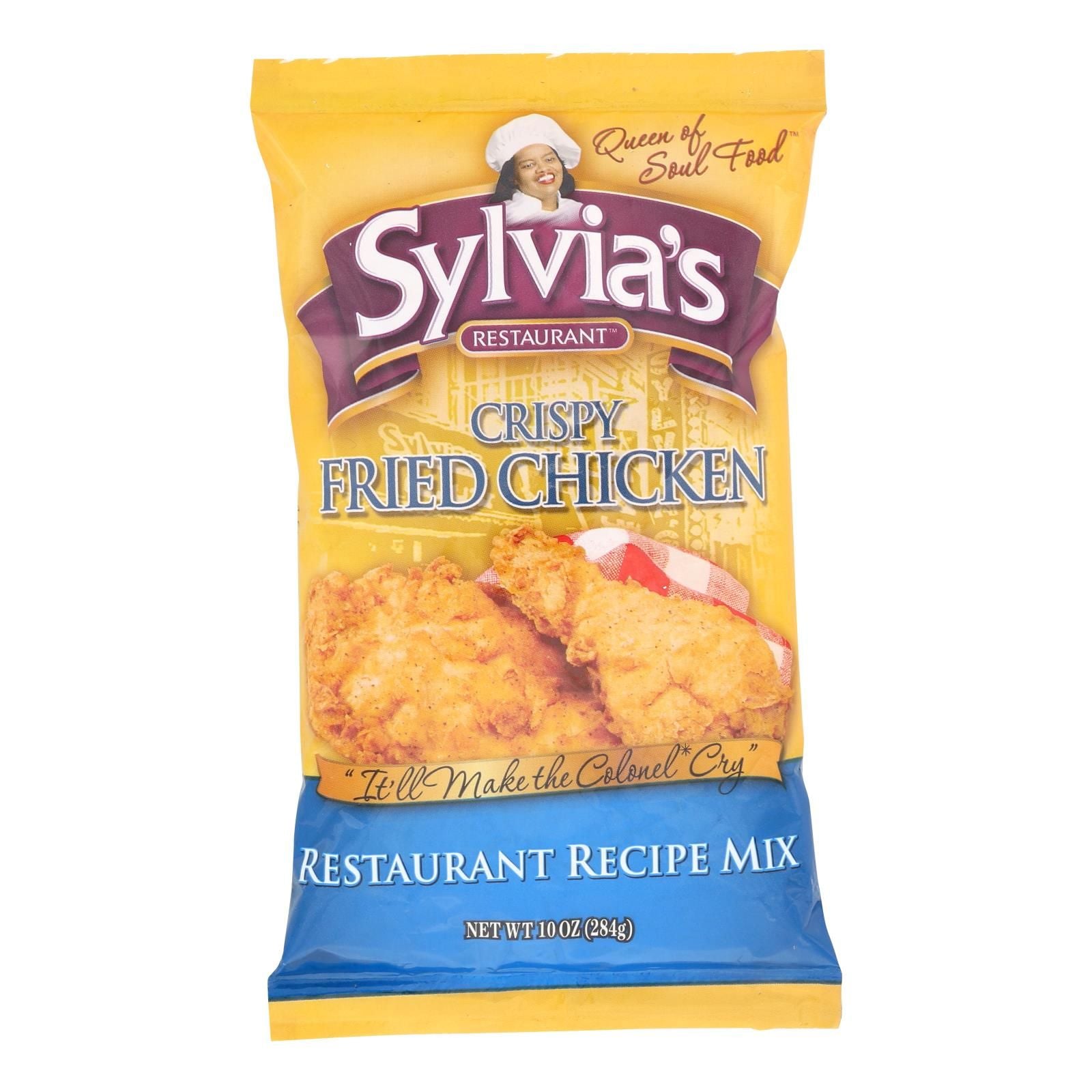 Sylvia's Crispy Fried Chicken Mix - Case Of 9 - 10 Oz. image 1