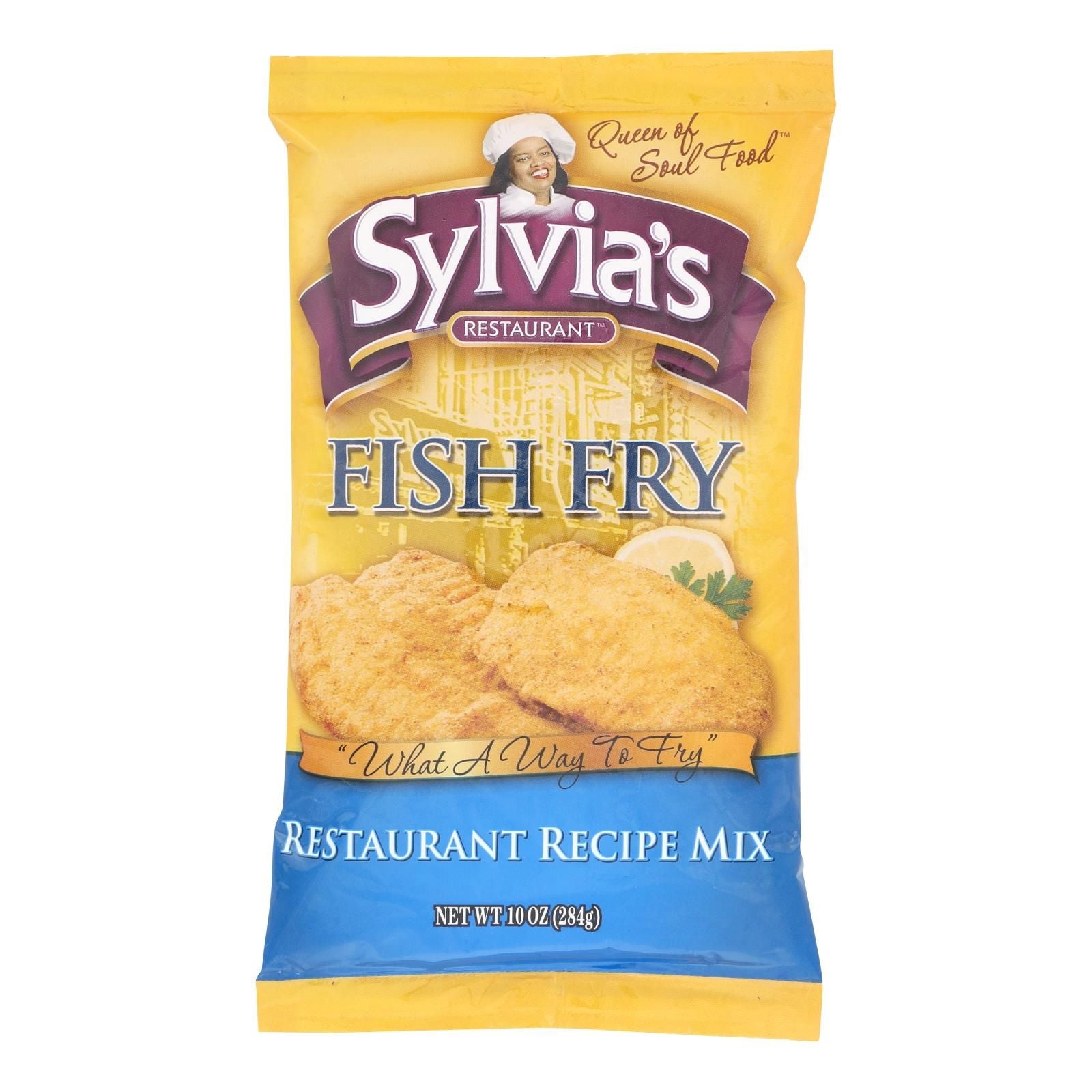Sylvia's Fish Fry Mix - Case Of 9 - 10 Oz. image 1