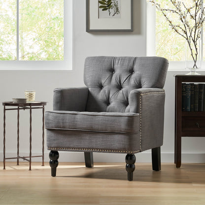 HARRISON TUFTED CLUB CHAIR image 1